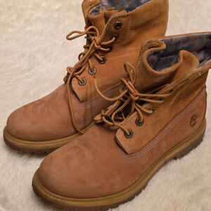 Women's Timberland Roll-Top Boots Tan/Brown Cabincore Size 8